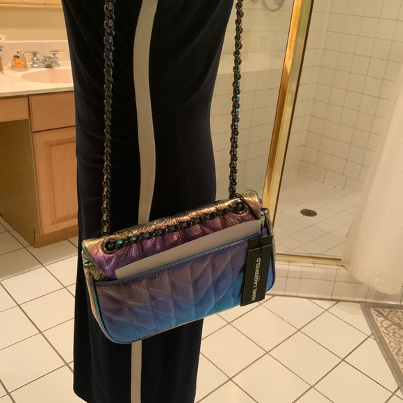 Karl Lagerfeld Paris Agyness (Mermaid Purse) Brand NEW must see gorgeous - Picture 14 of 14